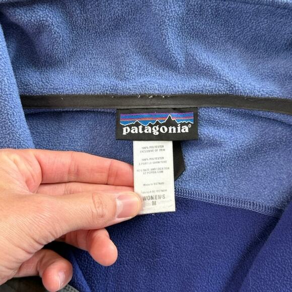 Women’s Patagonia Full Zip Fleece Jacket Size Medium Purple Spring 2013 Outdoor - Picture 3 of 10